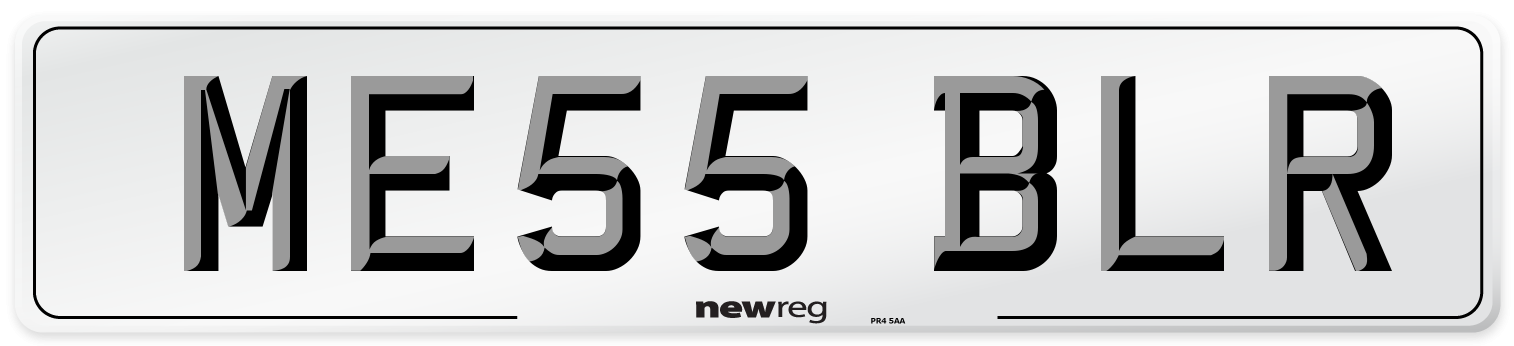 ME55 BLR Number Plate from New Reg